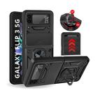 Capa Capinha Armor Militar Galaxy Z Flip 3 5g Anti Impacto Proteção Câmera Anel 360 Suporte e Imã