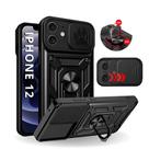 Capa Capinha Armor Militar iPhone 12 (6.1) Anti Impacto Proteção Câmera Anel 360 Suporte e Imã