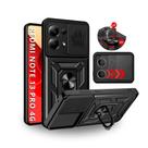 Capa Capinha Armor Militar Redmi Note 13 Pro 4g Anti Impacto Proteção Câmera Anel 360 Suporte e Imã