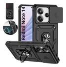 Capa Capinha Armor Militar Redmi Note 14 4g Anti Impacto Proteção De Câmera Anel 360 Suporte Imã