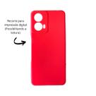 Capa Capinha Aveludada Moto G24 + 2 Películas de Vidro 3D Capa Capinha Aveludada Moto G24 + 2 Películas de Vidro 3D