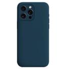 Capa Capinha Aveludada Para iPhone 15 Pro Azul Marinho