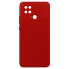 Capa Capinha Aveludada Vermelho Para Poco C40 6.71 + Película De Ceramica - Luiza Cell25