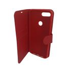 Capa capinha capinha carteira couro Xiaomi 8 Lite Vermelho