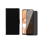 Capa Capinha Carteira Flip Couro + Pelicula Privacidade Motorola Moto G06
