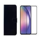 Capa Capinha Carteira Preta + Película Vidro 3D Para a linha Galaxy A54 (5G) Capa Capinha Carteira Preta + Película Vidro 3D Para a linha Galaxy A54 (5G)