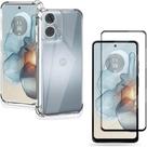 Capa Capinha Case Anti Impacto Queda Shock e Pelicula de Vidro 3d Compatível com Motorola Moto G35