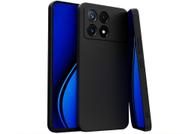 Capa Capinha Case Aveludada Preta Para Xiaomi Poco X6 Pro