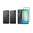 Capa Capinha Case Carteira Flip Couro + Pelicula 3d Samsung Galaxy A06