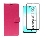 Capa Capinha Case Carteira Flip Couro + Pelicula vidro 3D Samsung Galaxy A17 5g