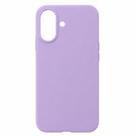 Capa Capinha Case Compatível para iPhone 17 Silicone Premium Aveludada com Logo da Maçã Proteção Antichoque COR:LILÁS