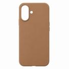 Capa Capinha Case Compatível para iPhone 17 Silicone Premium Aveludada com Logo da Maçã Proteção Antichoque COR:MARRON