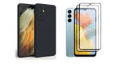 Capa Capinha Case Premium Aveludada Pelicula vidro 3D Samsung Galaxy M15 5G