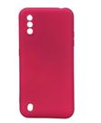 Capa Capinha Case Samsung Galaxy A01 Silicone Aveludada com proteção de câmera