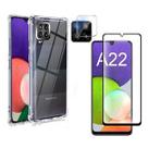 Capa Capinha Case Samsung Galaxy A22 4g Tela 6.4 + Película Câmera + Película Tela 3D