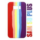 Capa Capinha Case Silicone Aveludada Arco-íris LGBT Galaxy S8 Plus G955 6.2