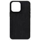Capa Capinha Case Silicone Aveludada Câmera aberto Compatível para iPhone 13 Pro com logo da maça cor:PRETO