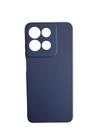 Capa Capinha Case Silicone Aveludado Para Moto G15 Azul Marinho