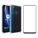 Capa Capinha Case Tpu Motorola One Fusion Xt2073 + Pelicula 3D