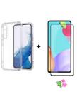 Capa Capinha Case TPU Transparente Para Galaxy A15 5G + Película 3D 9D Vidro Temperado