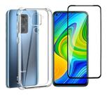 Capa Capinha Case Xiaomi Redmi Note 9 + Pelicula Vidro 3d