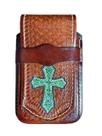 Capa Capinha Celular estampada estilo country de couro legitimo