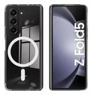 Capa Capinha Clear Case Magnética Carregamento Wireless para Samsung Galaxy Z Fold 5