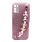 Capa Capinha Compatível Com Samsung Galaxy a03s A037 tela 6.5 C/ pulseira perola