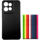 Capa Capinha Compatível Para- Motorola moto Edge 50 NEO - Silicone Aveludado