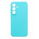 Capa Capinha Compatível para Samsung Galaxy S23 Silicone Aveludado Premium Antichoque Proteção Total Toque Macio COR:AZU