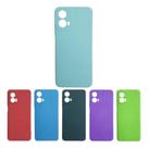 Capa Capinha Compatível Para- Smartphone Motorola moto G73 - Silicone Aveludado