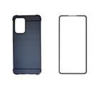 Capa Capinha Emborrachada + Película 3D Para Samsung A52S Capa Capinha Emborrachada + Película 3D Para Samsung A52S