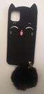 Capa Capinha iphone 11 pro max tela 6.5 Cathinha Com Pompom Cores