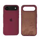 Capa Capinha iPhone 17 Air Silicone Aveludada Proteção Cor:Vinho