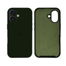 Capa Capinha iPhone 17 Padrão Silicone Aveludada Proteção Cor:Verde Militar