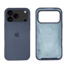 Capa Capinha iPhone 17 Pro Max Silicone Aveludada Proteção Cor:Azul Escuro
