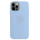 Capa Capinha Para iPhone 13 Pro Azul Claro Aveludado