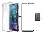 Capa Capinha + Pelicula 3d + Pel Lente Camera Para Moto G10 Capa Capinha + Pelicula 3d + Pel Lente Camera Para Moto G10