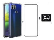 Capa Capinha + Pelicula 3d + Pel Lente Para Moto G9 Power Capa Capinha + Pelicula 3d + Pel Lente Para Moto G9 Power