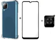Capa Capinha + Pelicula 3d + Pelicula Lente Para Galaxy A12 Capa Capinha + Pelicula 3d + Pelicula Lente Para Galaxy A12
