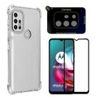 Capa Capinha + Película Vidro 3d + Película Câmera Compativel Moto G20