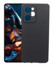 Capa Capinha Preta Aveludada Para Poco X5 Pro 5g Silicone