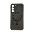 Capa capinha Protetora em tecido macio e silicone compatível com a tecnologia Magsafe Para o Samsung Galaxy S24 / S24 Plus / S24 Ultra