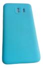 Capa Capinha Samsung J4 Silicone Aveludado Azul-celeste Lisa