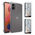 Capa Capinha Silicone + 2 Películas de Vidro 3D Para Motorola Moto G06