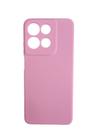 Capa Capinha Silicone Aveludado Rosa Para Motorola Moto G15