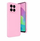 Capa Capinha Silicone Case Aveludada Moto Edge 60 Pro Rosa Claro