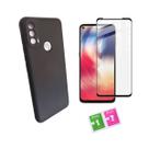 Capa Capinha Silicone Case + Pelicula 3D para Moto E30 / E40