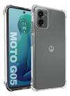 Capa Capinha Silicone TPU Anti Impactos Para Moto G05 Transparente
