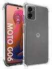 Capa Capinha Transparente Anti Impacto e Película 3D Para Motorola Moto G06